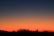 Fin croissant lunaire dans les fagnes Fin croissant lunaire dans les fagnes