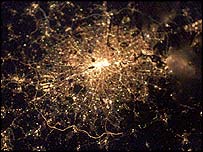 Image de Londres prise depuis ISS