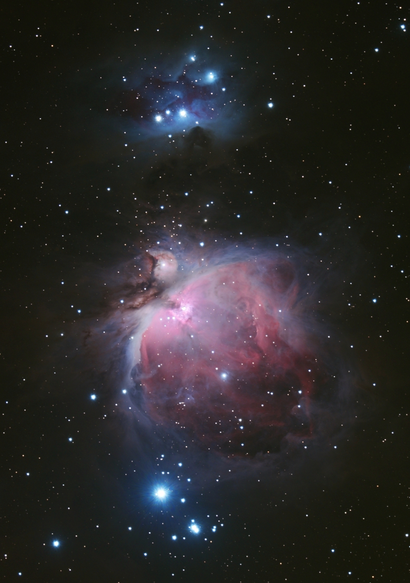 M42 avec M43 et NGC1977