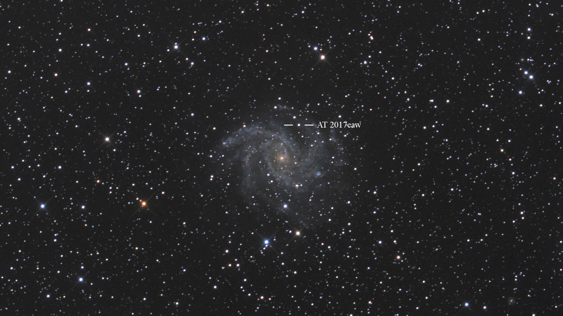 Supernova AT 2017aew in NGC6946