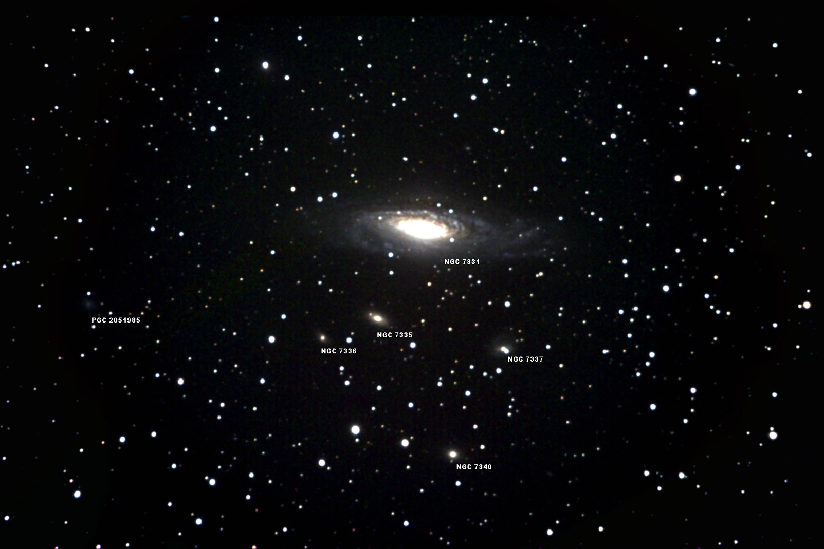 NGC7331 - Amas de galaxie