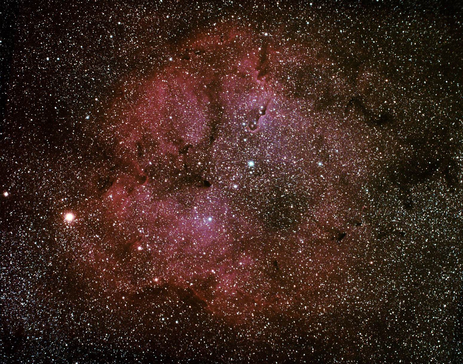 l'amas ouvert IC1396 entouré de ses nébulosités Roland Papy