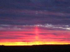 Sun Pilar in Paranal sky